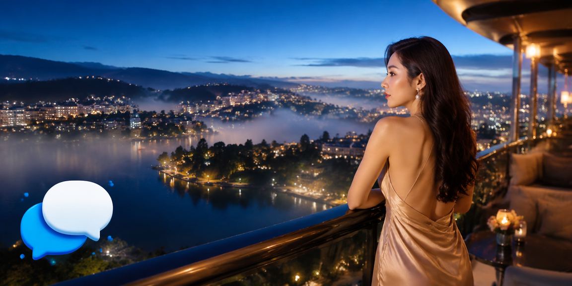 Người dùng trải nghiệm nền tảng p1000 trên điện thoại tại Đà Lạt